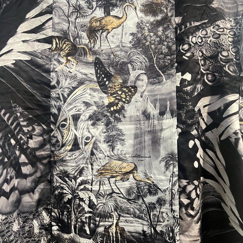 AllSaints Casi Gene Printed Kimono - Sz. UK 16/US 12 - Picture 12 of 16